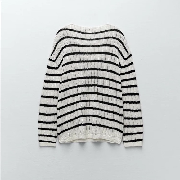 Zara linen blend knit sweater - Picture 8 of 10